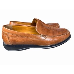 Cole Haan Venetian Loafers Men's 12M Brown Leather Slip-On Moc Toe